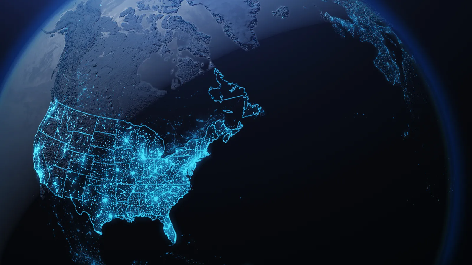 USA 3D Globe